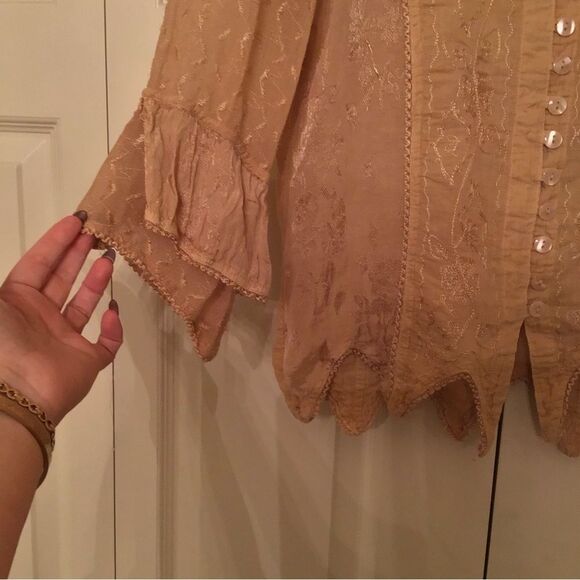 Vintage More by Lata Tan Renaissance Romantic Lace Top - Picture 3 of 5